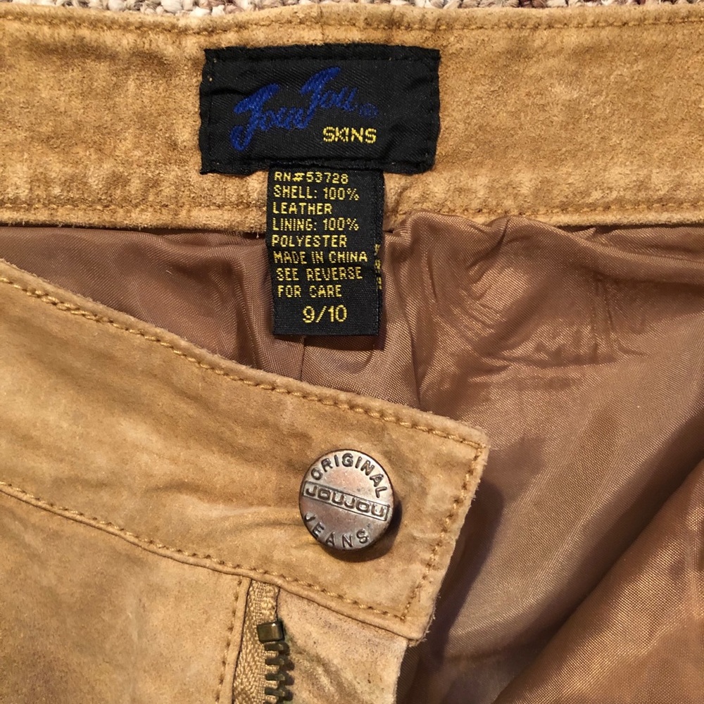 Fully lined buckskin suede jeans